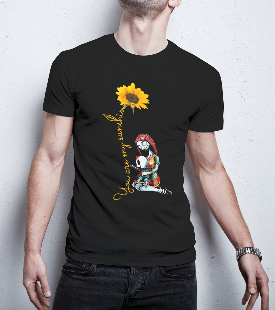 You Are My Sunshine Sunflower With Embracing Couple T-Shirt