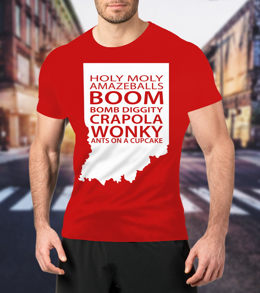 Holy Moly Amazeballs Boom Bomb Diggity Crapola Wonky Ants On A Cupcake T-Shirt