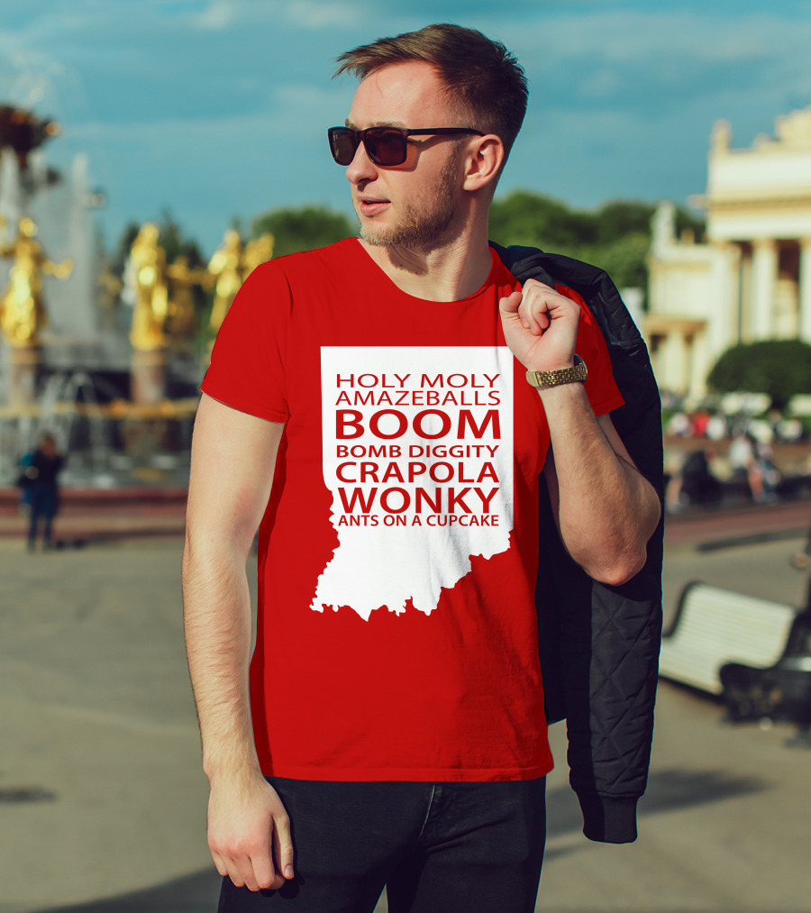 Holy Moly Amazeballs Boom Bomb Diggity Crapola Wonky Ants On A Cupcake T-Shirt