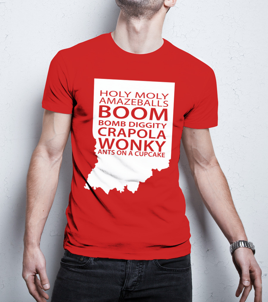Holy Moly Amazeballs Boom Bomb Diggity Crapola Wonky Ants On A Cupcake T-Shirt