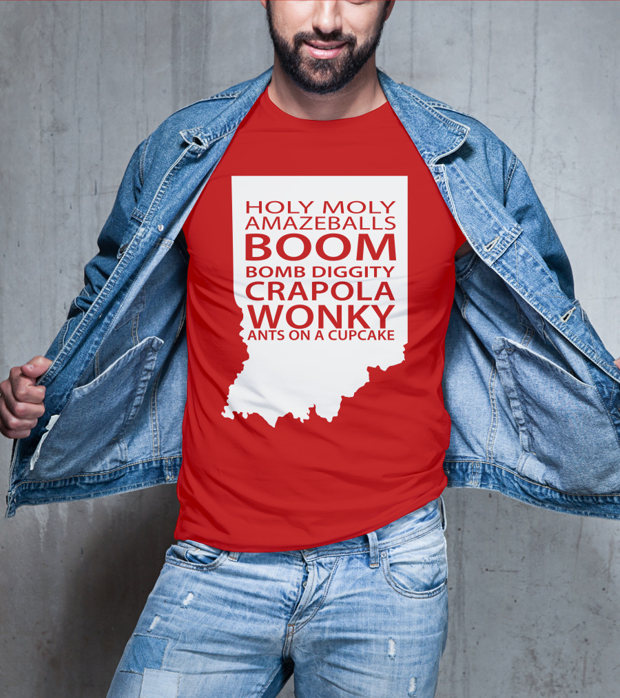 Holy Moly Amazeballs Boom Bomb Diggity Crapola Wonky Ants On A Cupcake T-Shirt