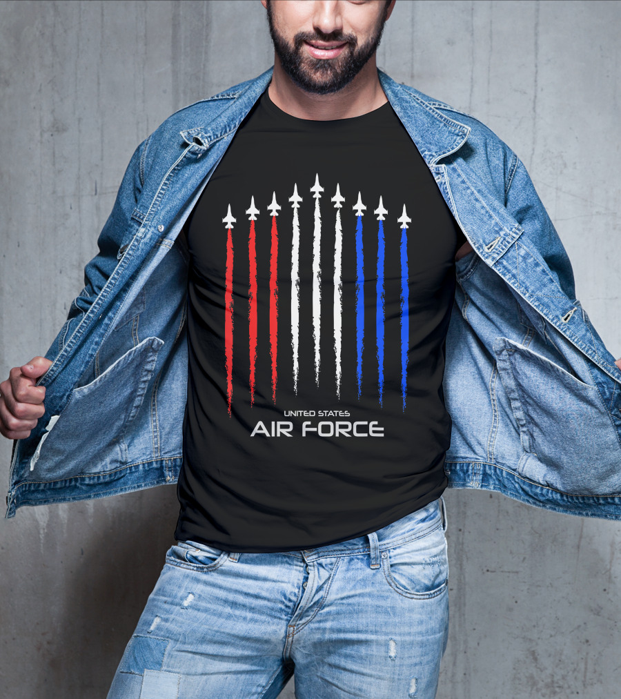 United States Air Force American Flag Jets T-Shirt