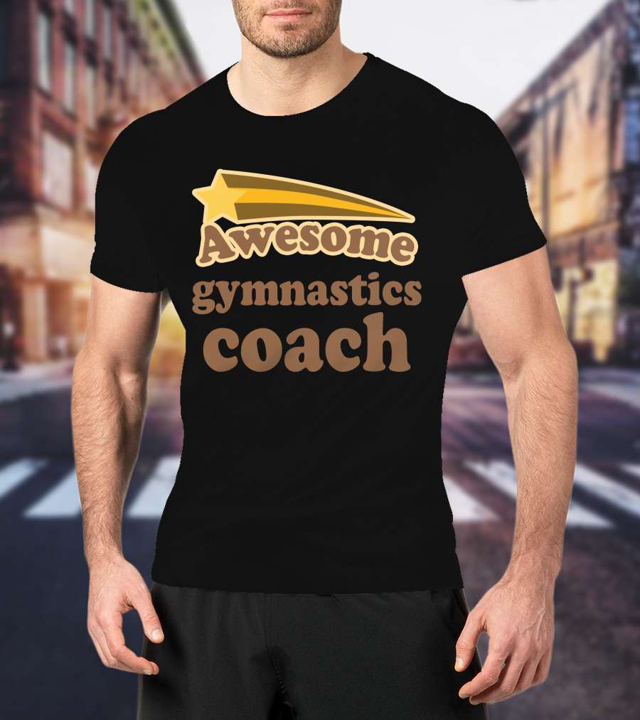 Awesome Gymnastics Coach Starburst Recognition T-Shirt