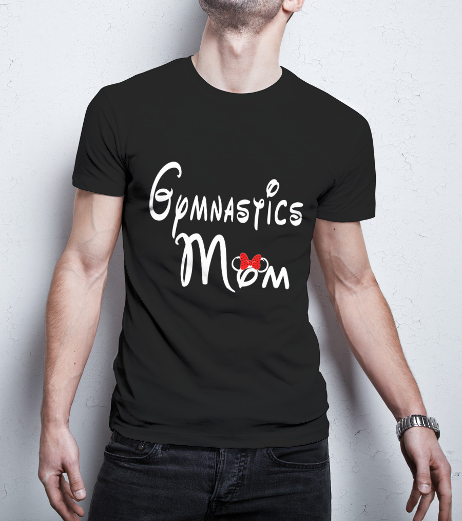 Gymnastics Mom With Bow T-Shirt