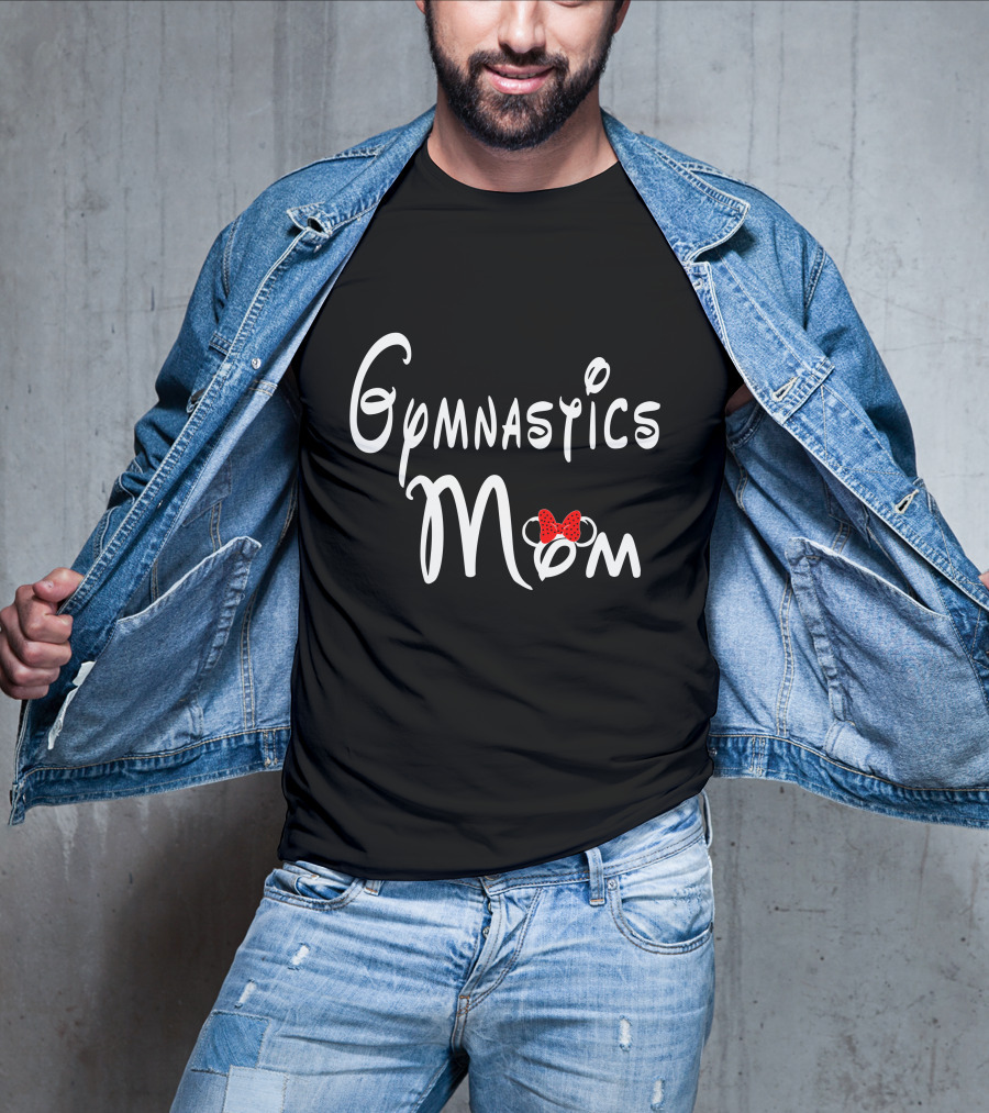 Gymnastics Mom With Bow T-Shirt