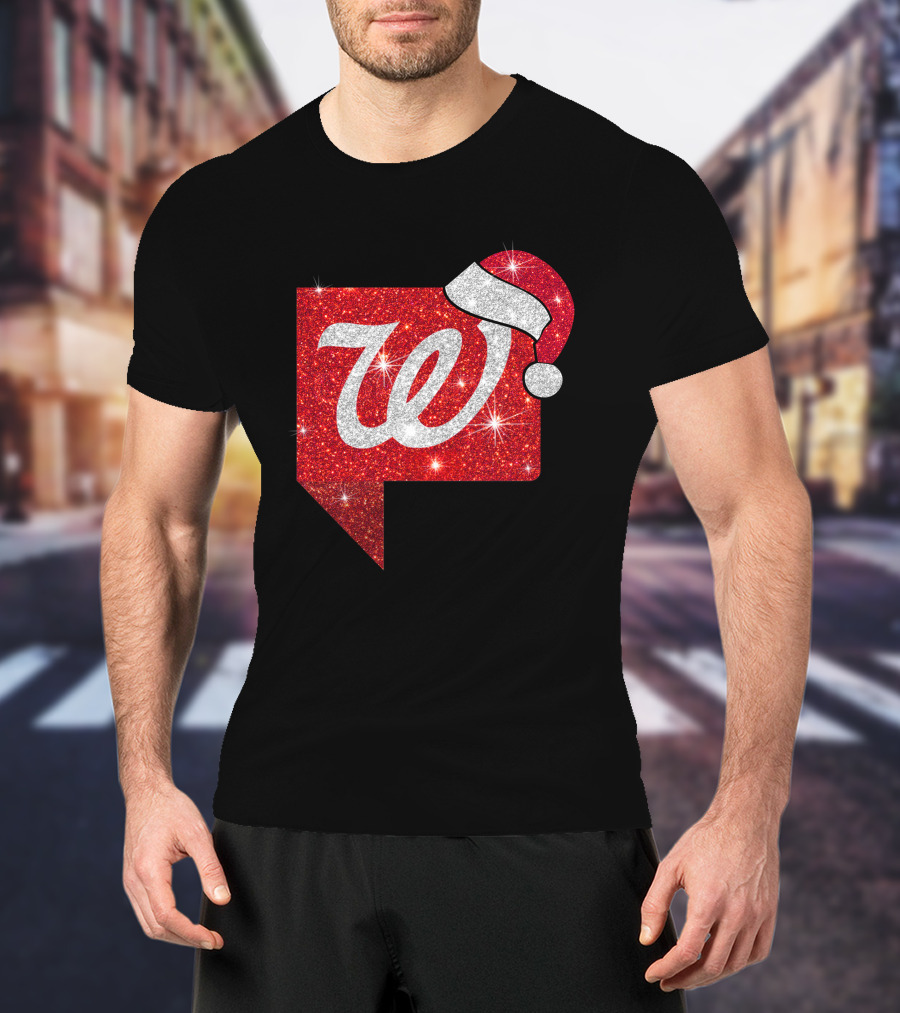 Walgreens Logo Christmas Santa Hat Holiday T-Shirt