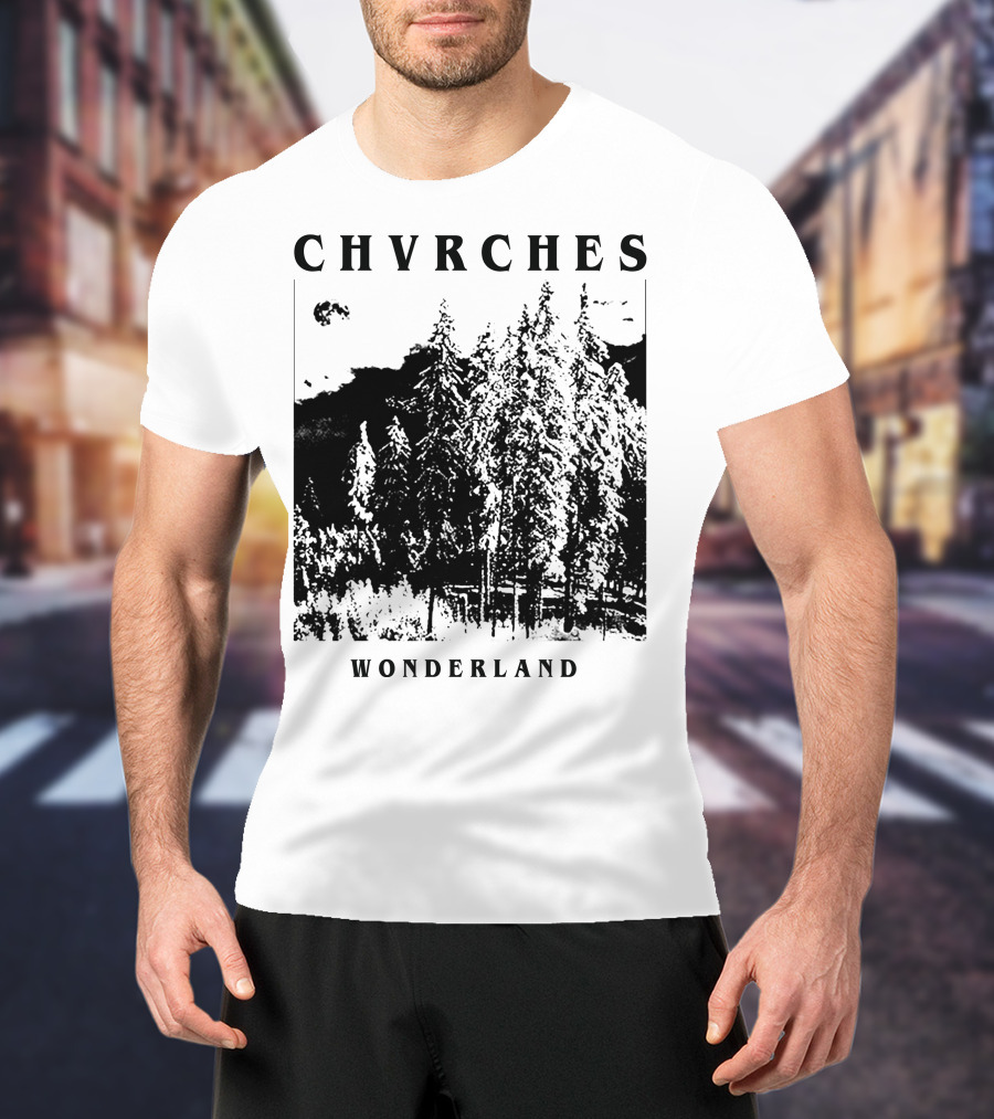 CHVRCHES Wonderland Winter Forest Scene T-Shirt