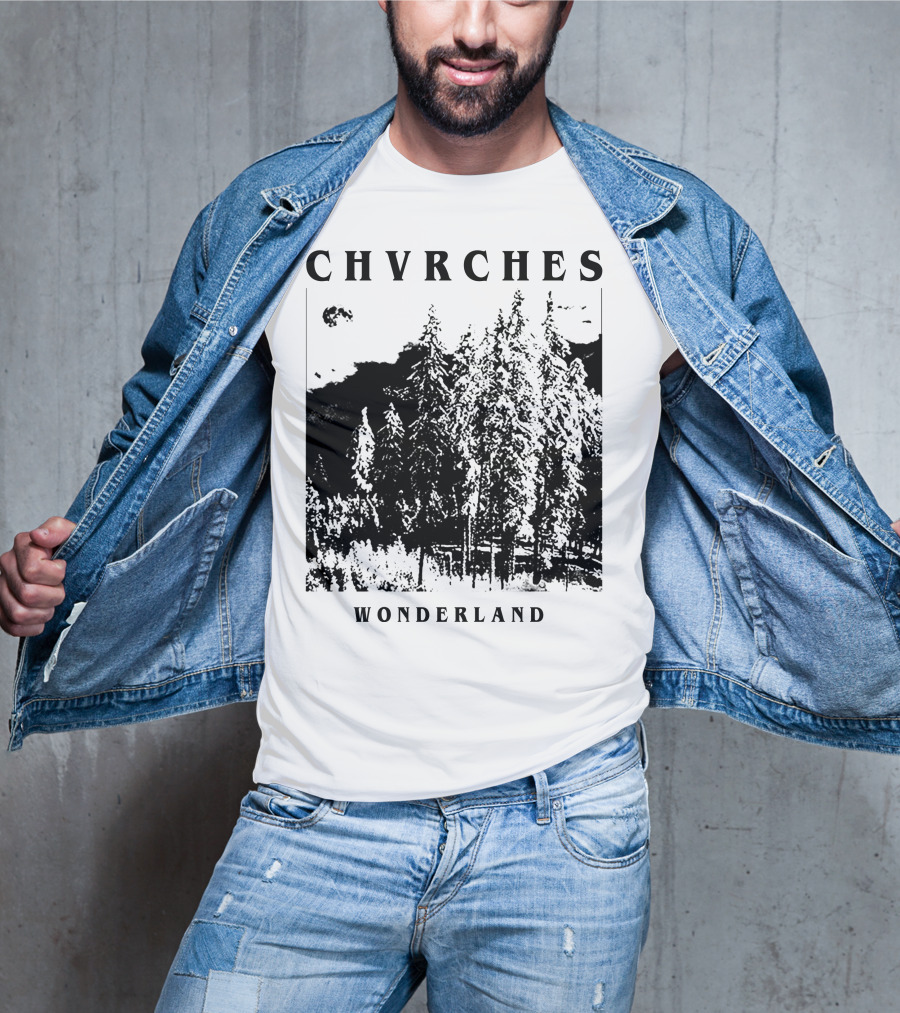 CHVRCHES Wonderland Winter Forest Scene T-Shirt