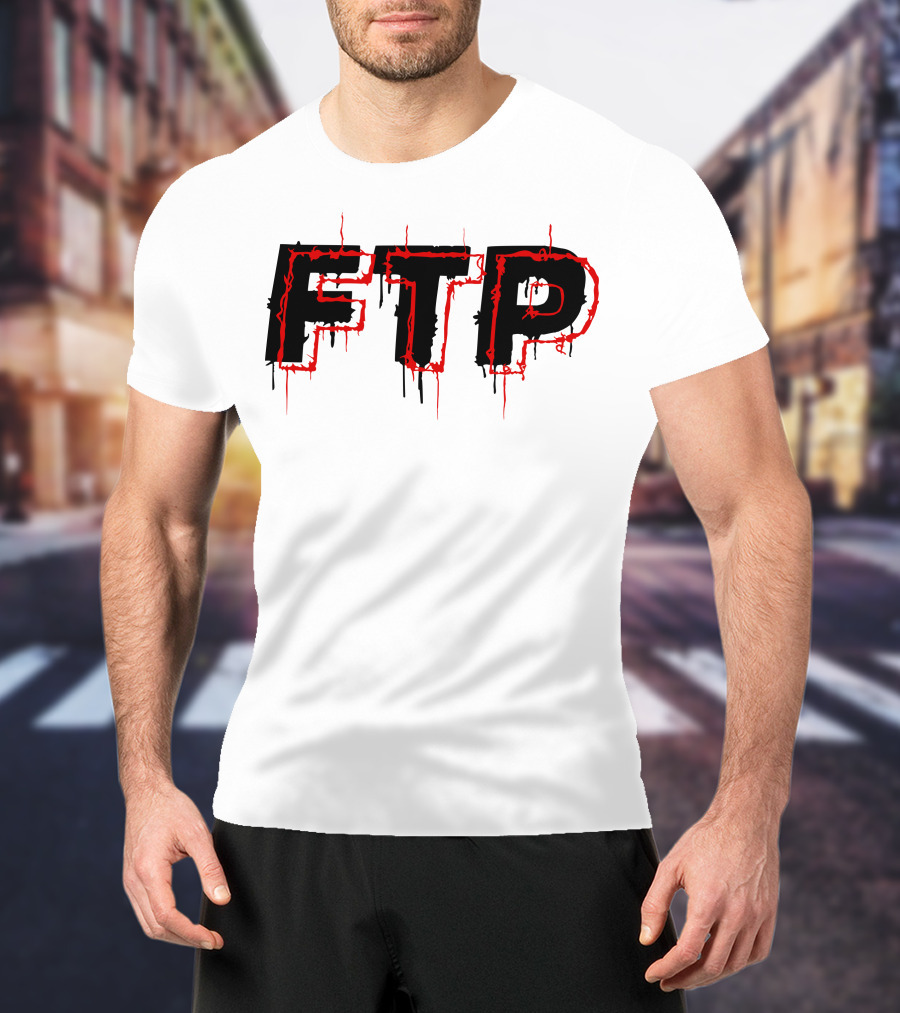 FTP Dripping Text T-Shirt