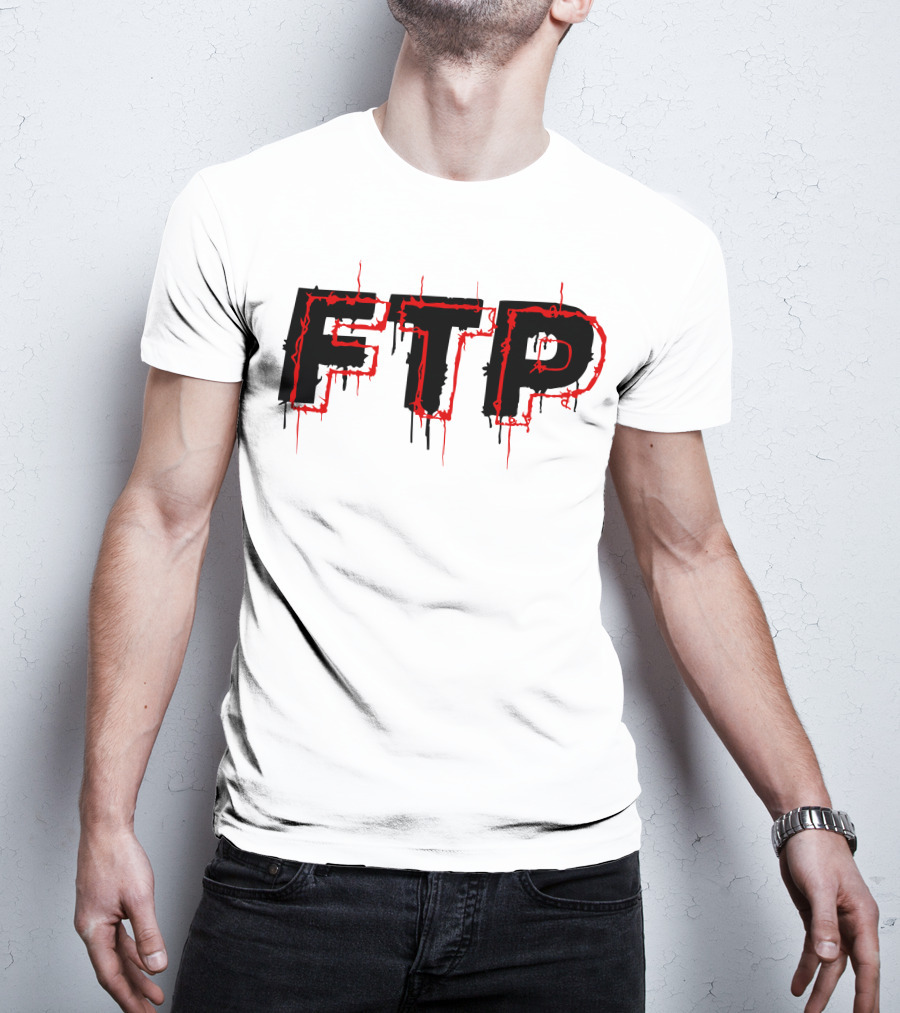 FTP Dripping Text T-Shirt