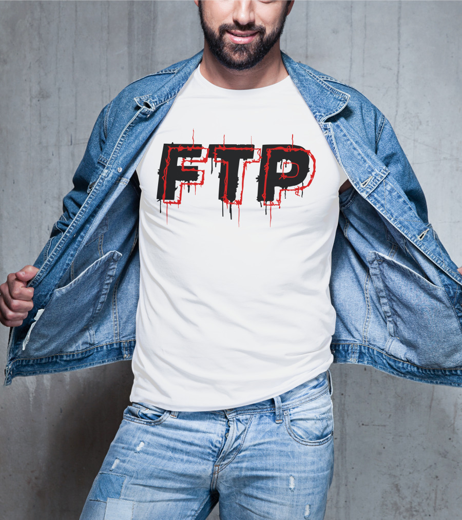 FTP Dripping Text T-Shirt