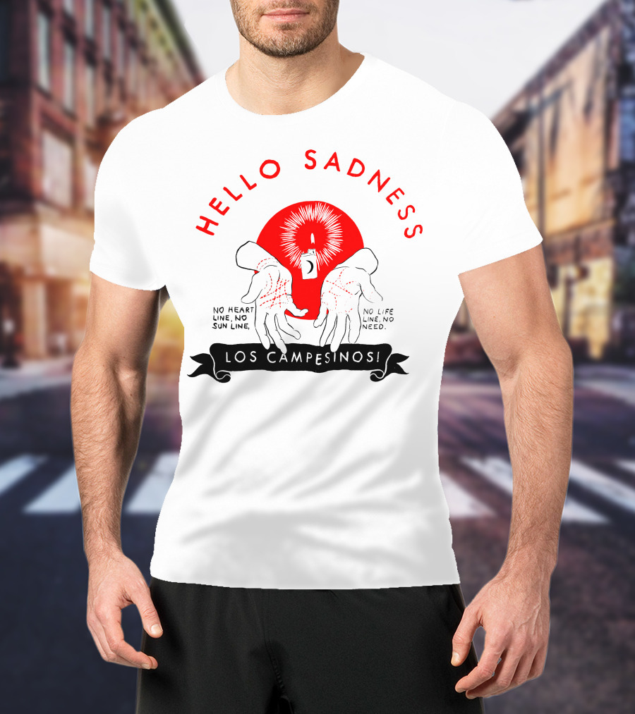 Hello Sadness Candle Hands No Heart Line No Sun Line No Life Line No Need Los Campesinos T-Shirt