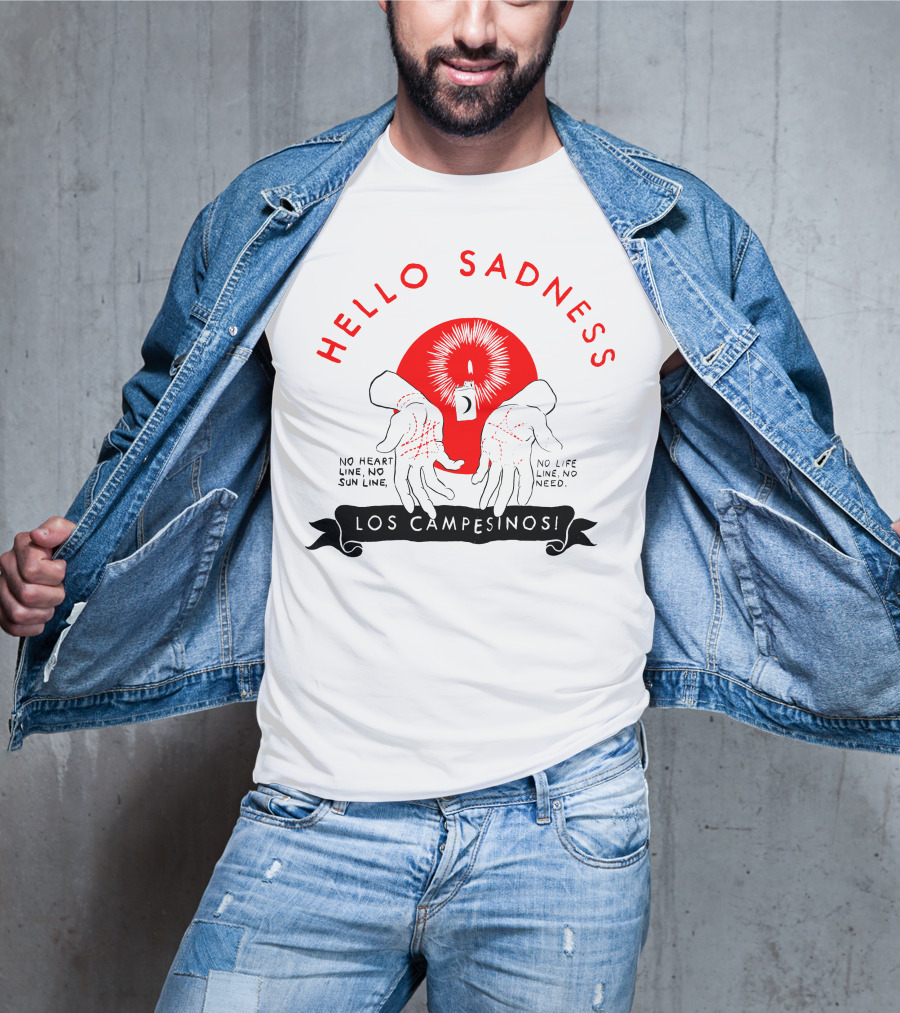 Hello Sadness Candle Hands No Heart Line No Sun Line No Life Line No Need Los Campesinos T-Shirt
