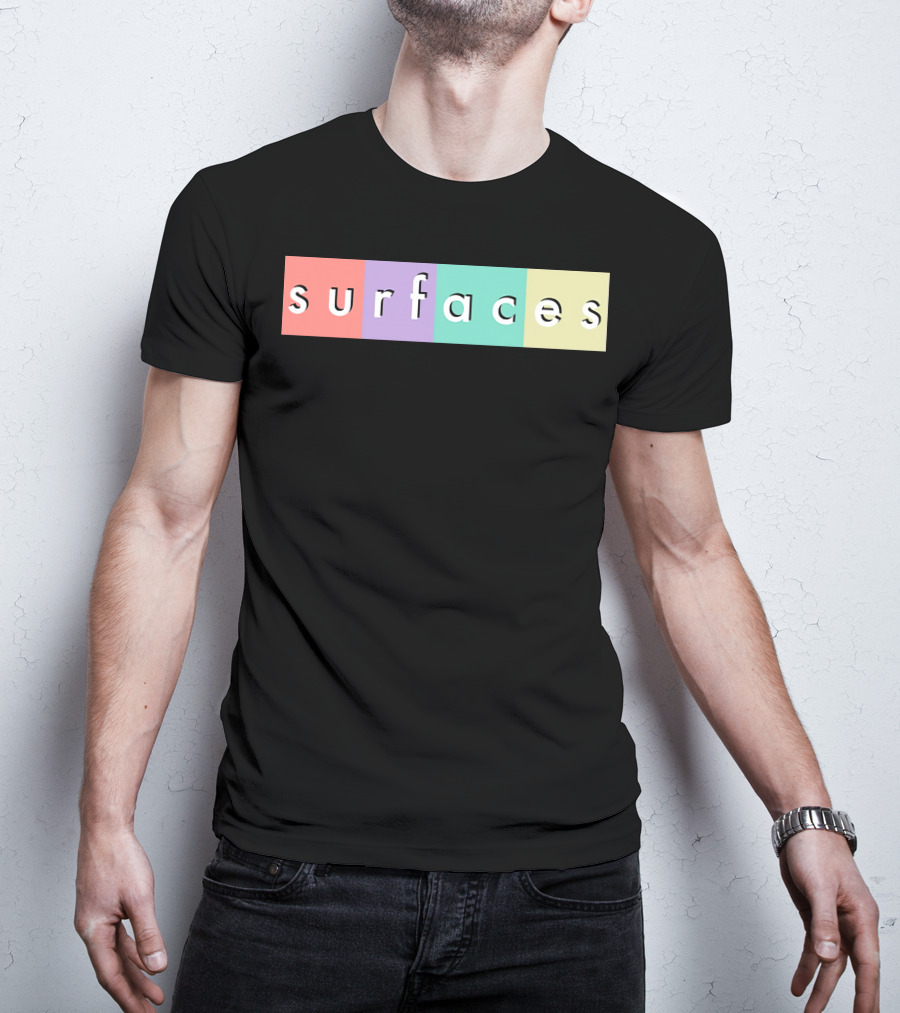 Surfaces Multicolor Text Block T-Shirt