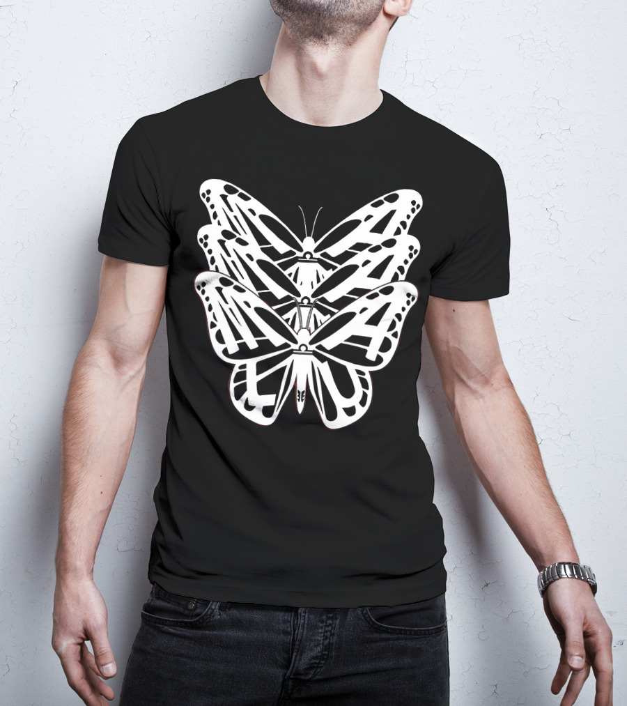 Malu Trevejo Triple Butterfly Merch T-Shirt