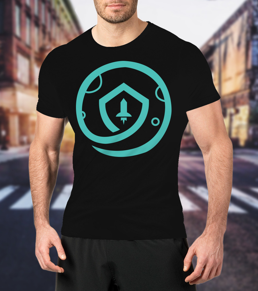 Safemoon Rocket Shield Circular Emblem T-Shirt
