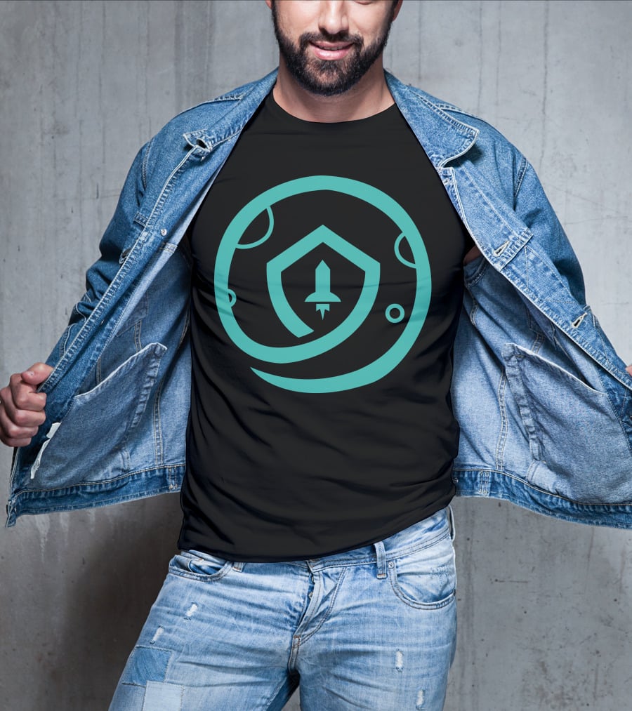 Safemoon Rocket Shield Circular Emblem T-Shirt