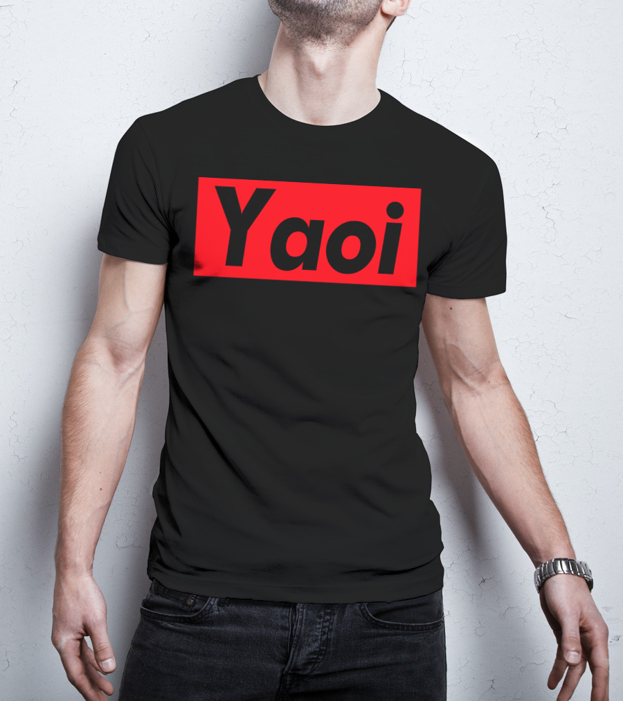 Yaoi Red Black Bold Text Manga T-Shirt