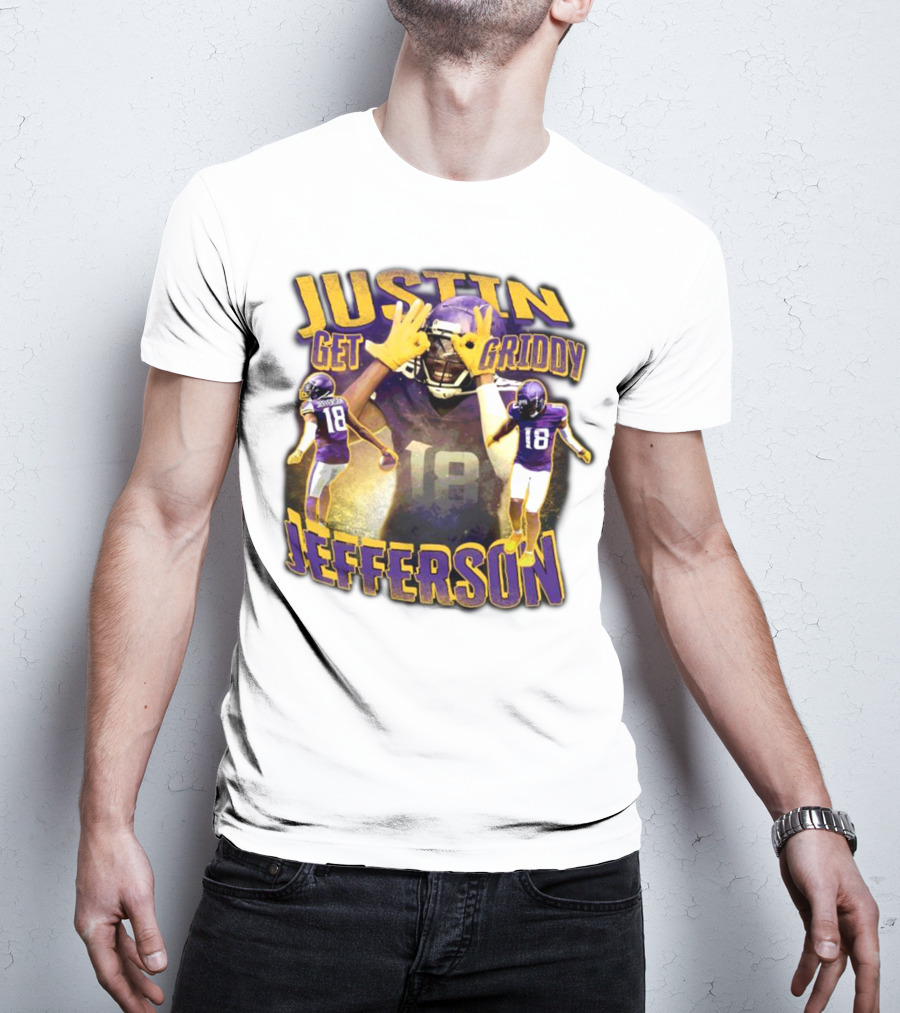 Justin Get Griddy Jefferson 18 T-Shirt