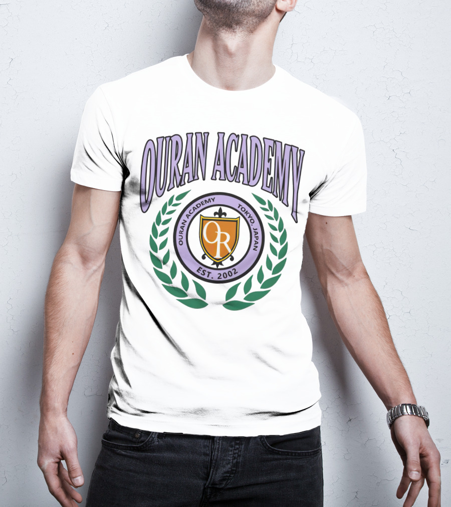 Ouran Academy Tokyo Japan Est. 2002 Emblem Crest T-Shirt