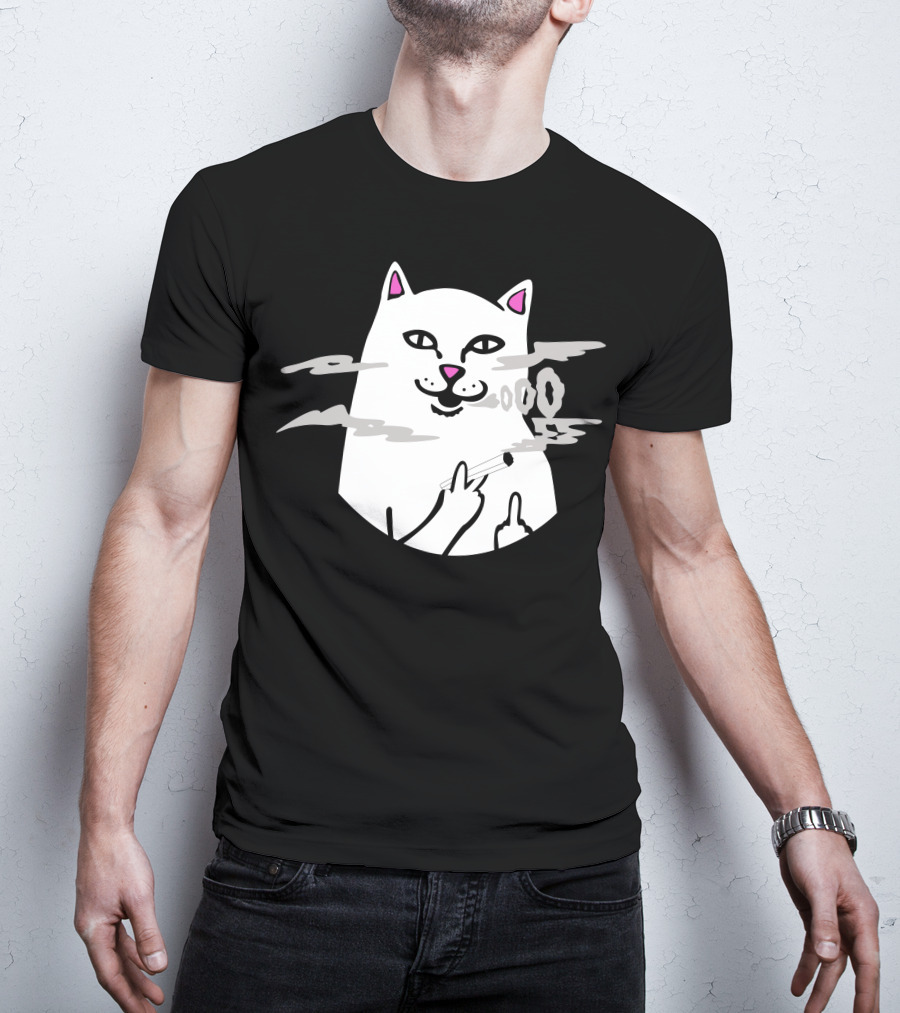 Bella Poarch Cat Smoking Middle Fingers T-Shirt