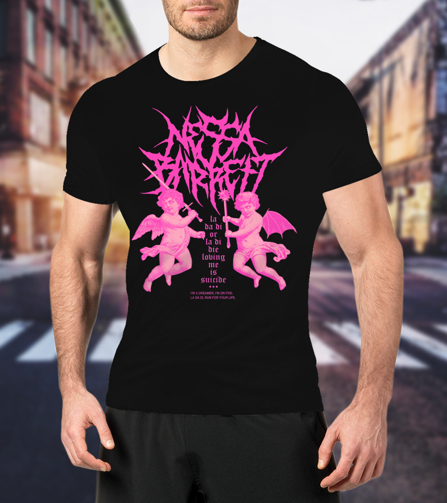 Nessa Barrett La Da Di Or La Di Die Loving Me Is Suicide Cherubs T-Shirt