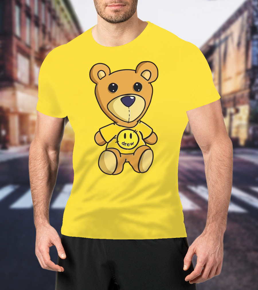 Drew House Teddy Bear Yellow Turtleneck T-Shirt