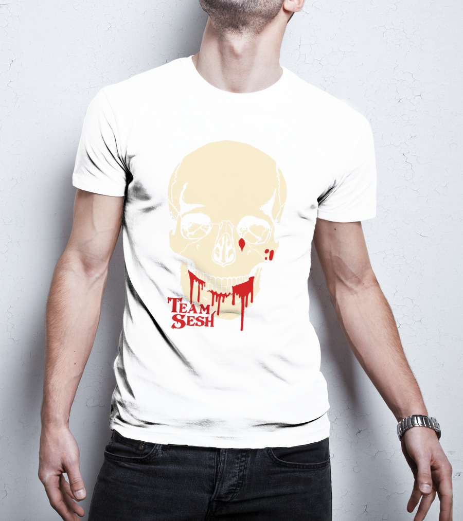 Team Sesh Skull Dripping Blood T-Shirt