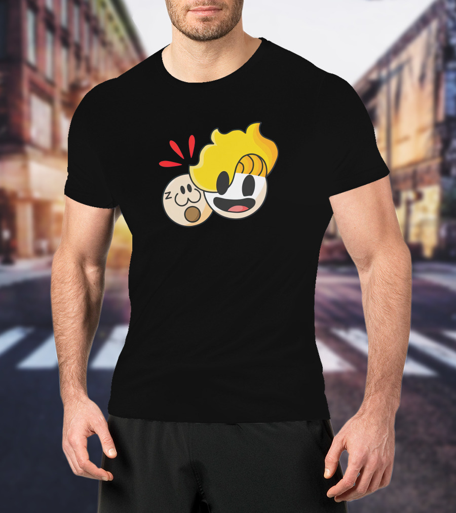 Haminations Animated Faces With Yellow Hair And Expressions T-Shirt