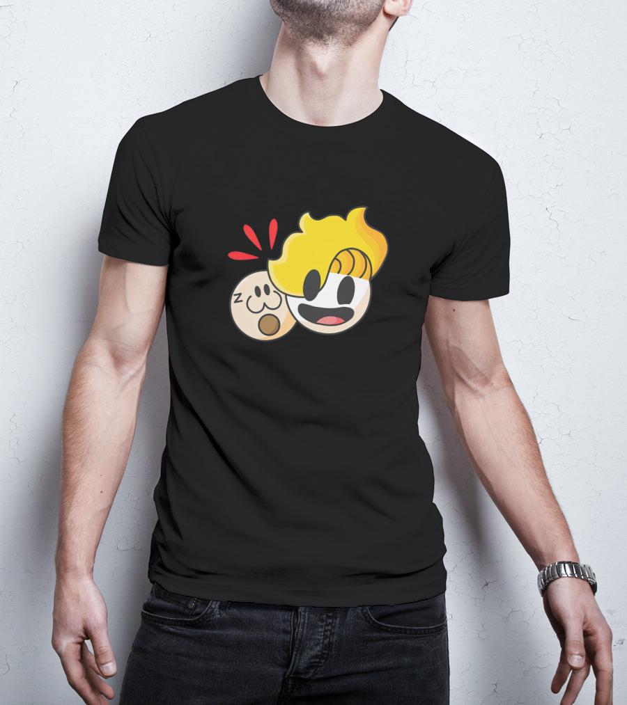 Haminations Animated Faces With Yellow Hair And Expressions T-Shirt