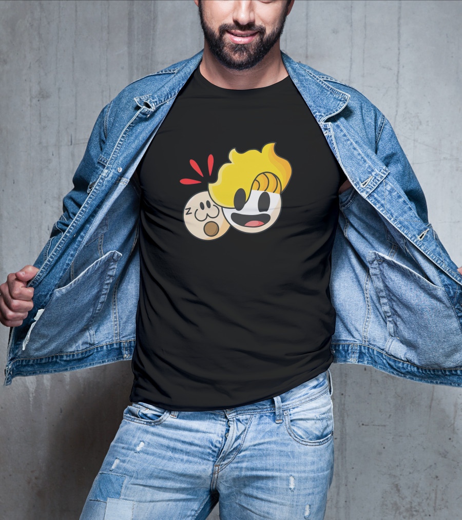 Haminations Animated Faces With Yellow Hair And Expressions T-Shirt