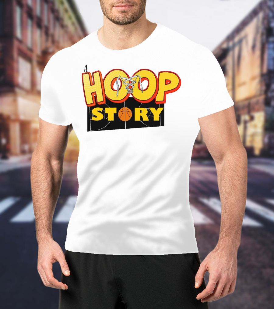 A Hoop Story Basketball Court T-Shirt