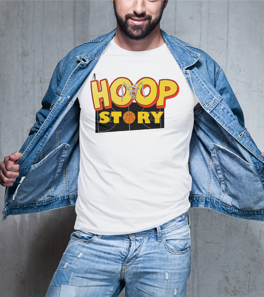 A Hoop Story Basketball Court T-Shirt
