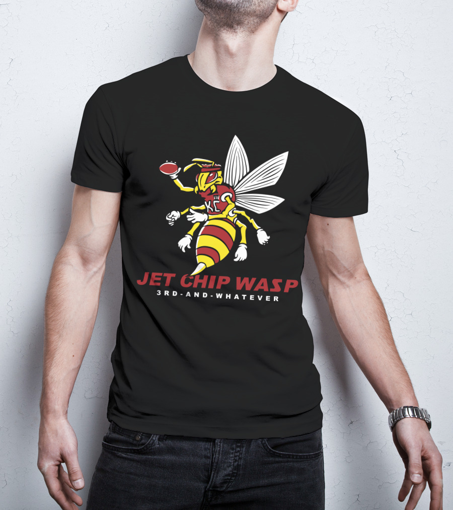 KC Chiefs Jet Chip Wasp 3rd And Whatever T-Shirt