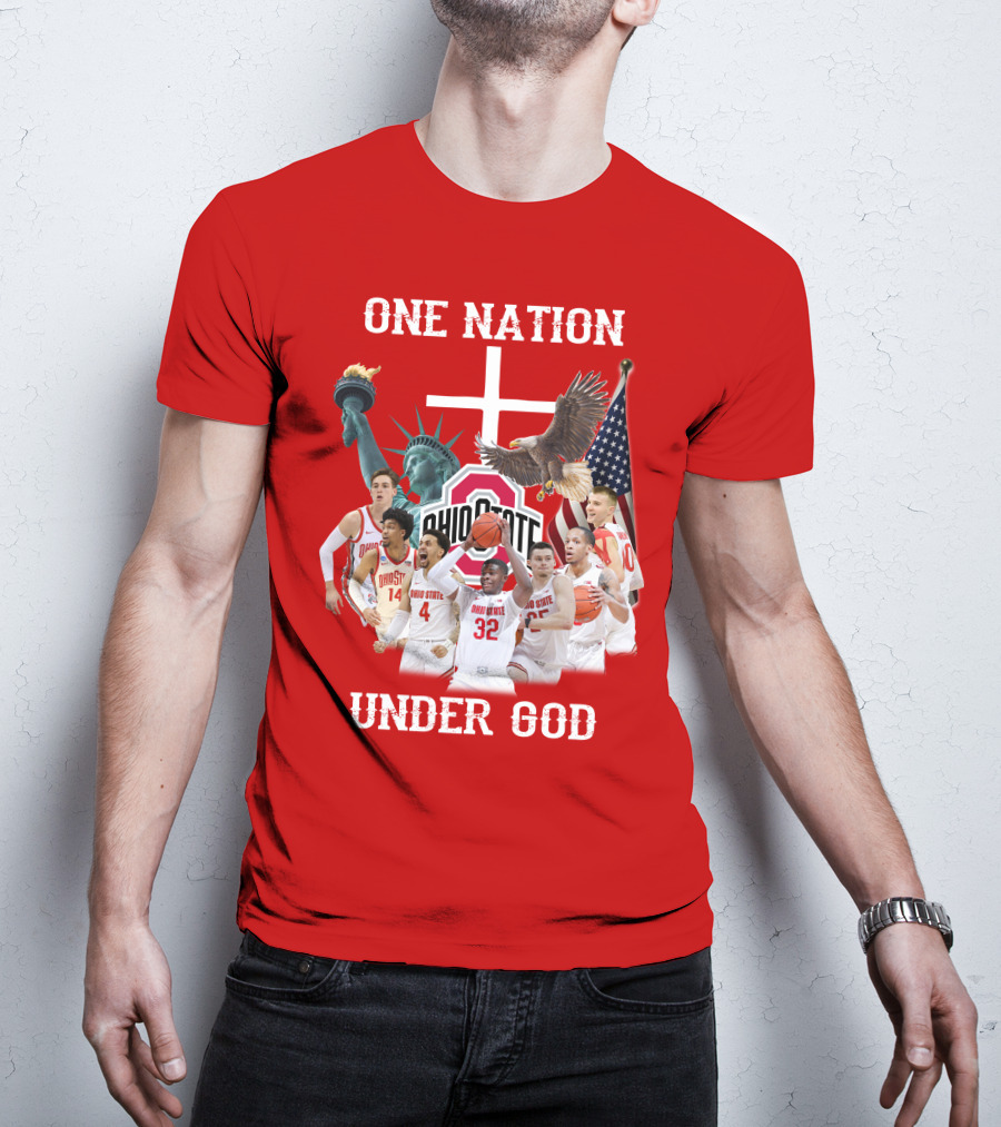 Ohio State Basketball One Nation Under God T-Shirt