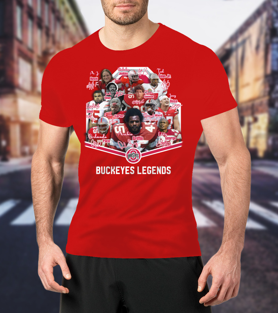 Ohio State Buckeyes OSB Legends Football Stars T-Shirt