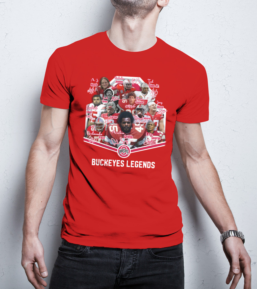 Ohio State Buckeyes OSB Legends Football Stars T-Shirt