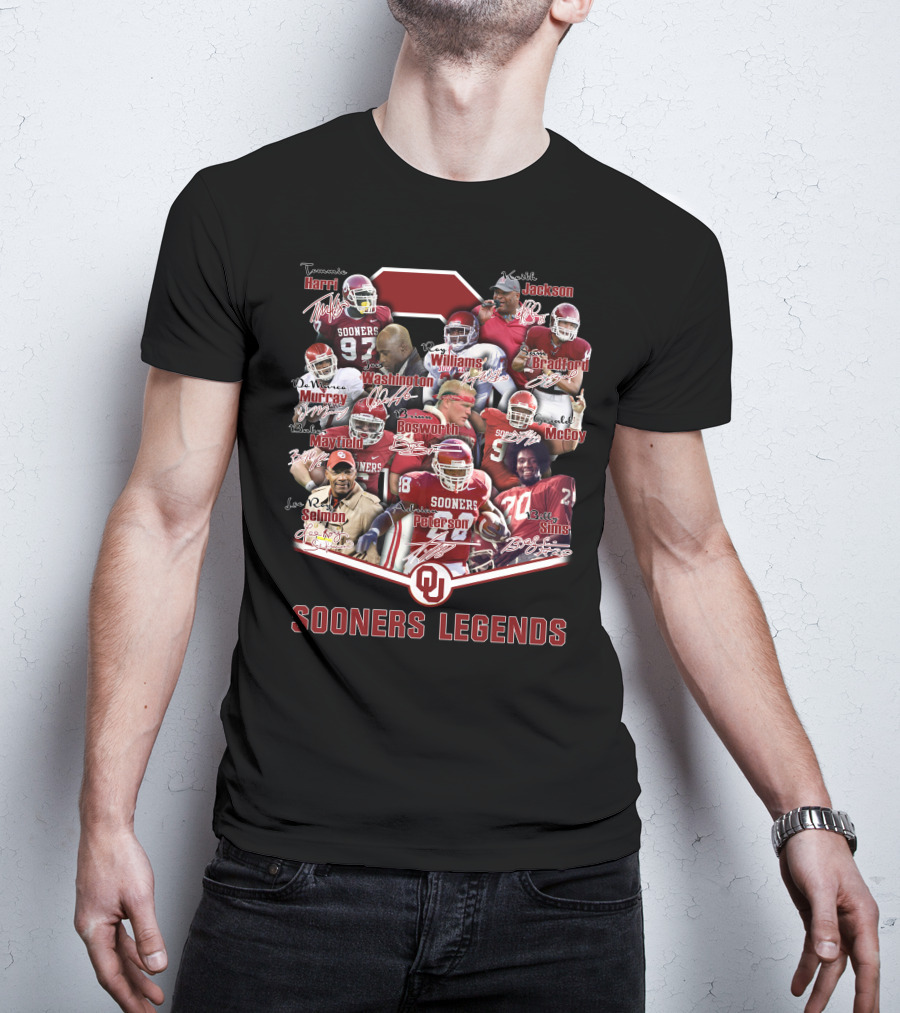 Sooners Legends Peterson Mayfield Murray Bosworth Sims T-Shirt