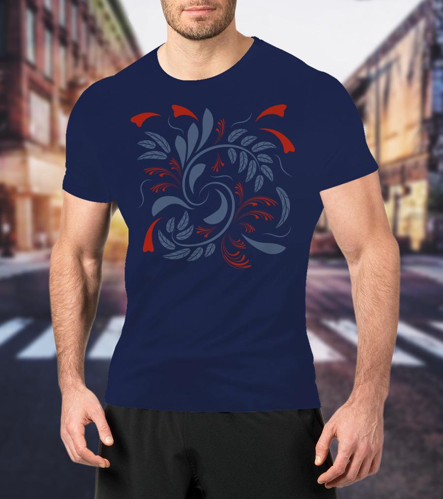 Folk Flowers Floral T-Shirt