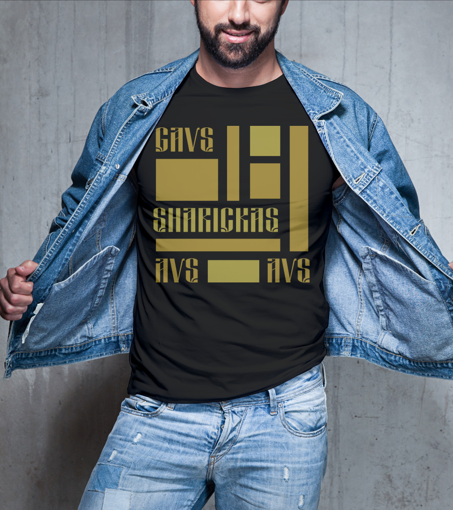 CAVS SHARICKAS AVS AVS Unique Lettering T-Shirt