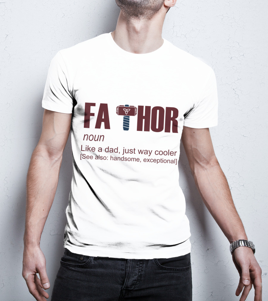 Fathor Father Day Like A Dad Just Way Cooler Hammer T-Shirt