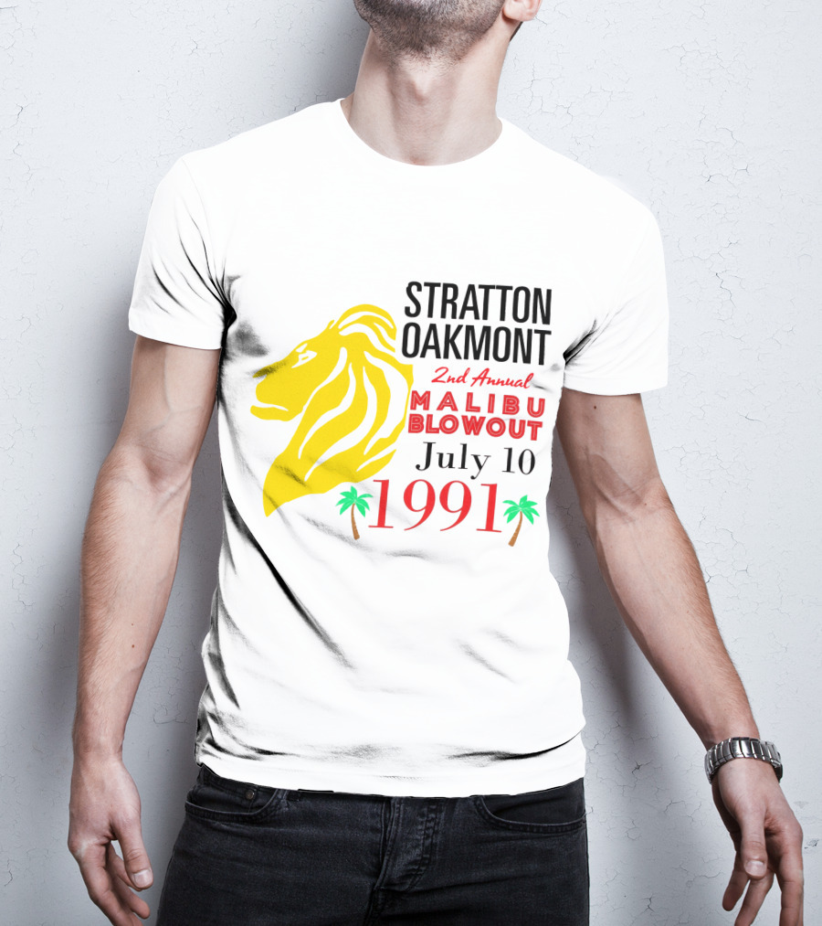 Stratton Oakmont 2nd Annual Malibu Blowout July 10 1991 T-Shirt