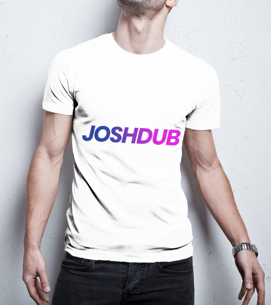 Joshdub Gradient Logo Men T-Shirt
