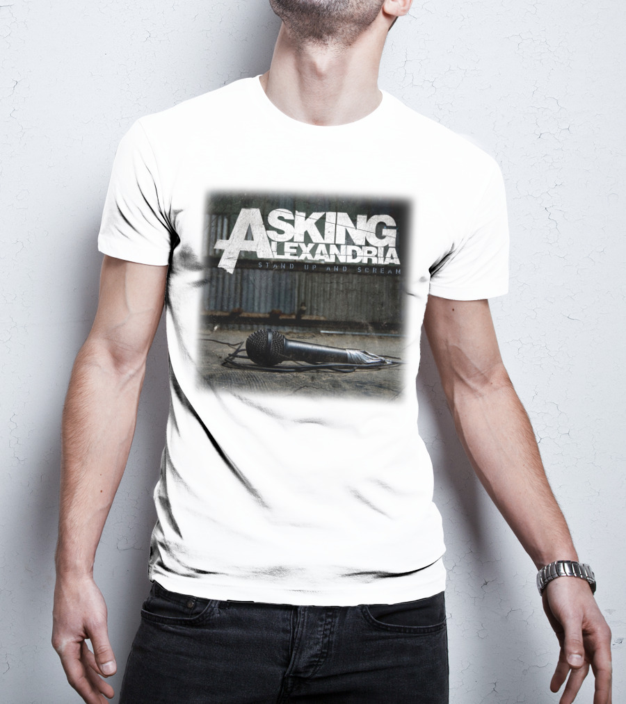 Asking Alexandria Stand Up And Scream Microphone Scene T-Shirt