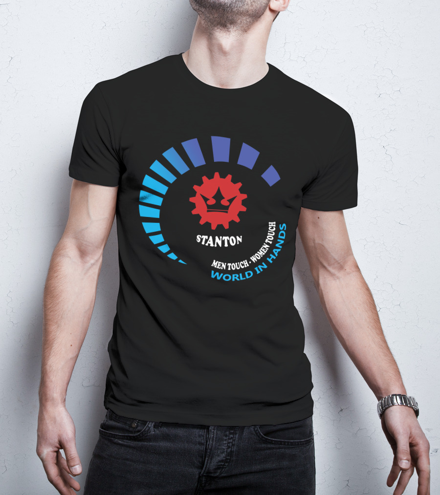 STANTON Men Touch Women Touch World In Hands T-Shirt