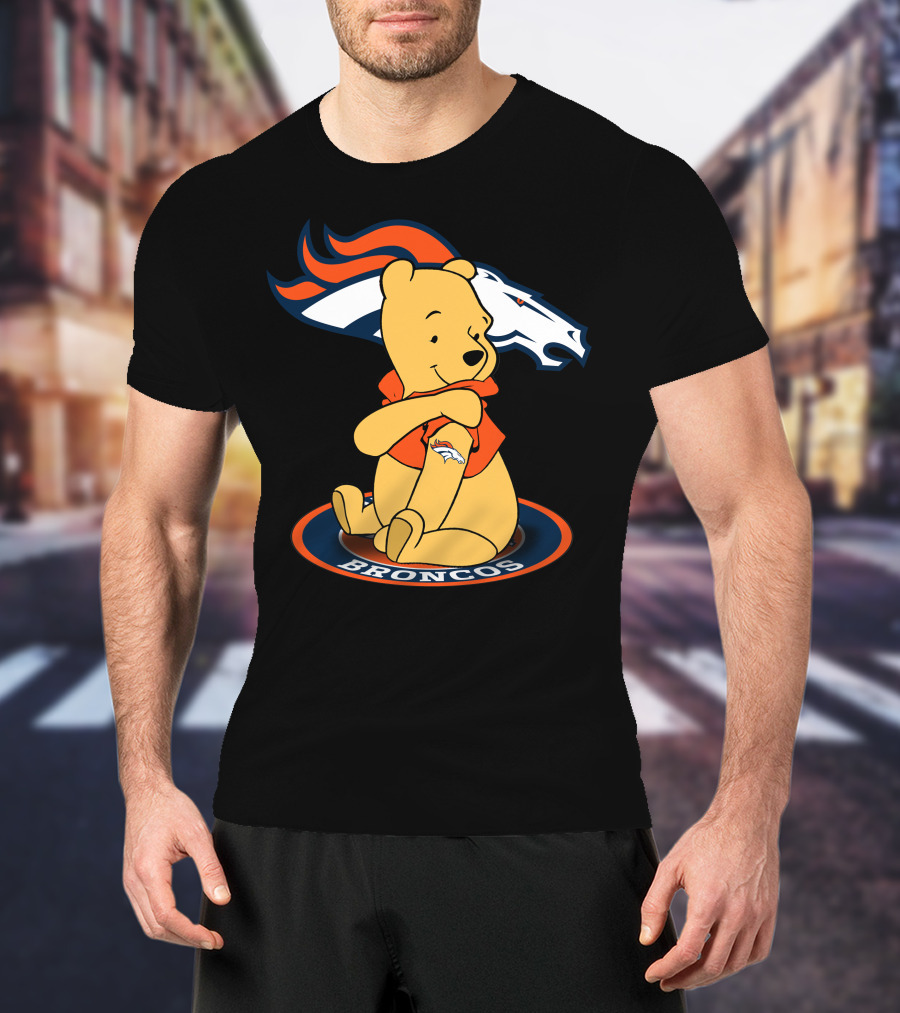Pooh Broncos Denver Fusion T-Shirt