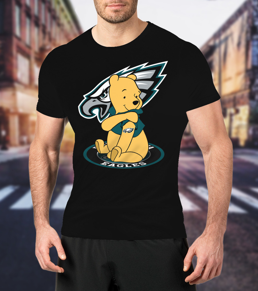 Philadelphia Eagles Pooh Bear Crossover T-Shirt