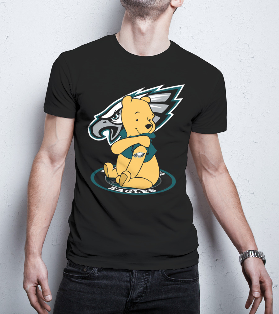 Philadelphia Eagles Pooh Bear Crossover T-Shirt