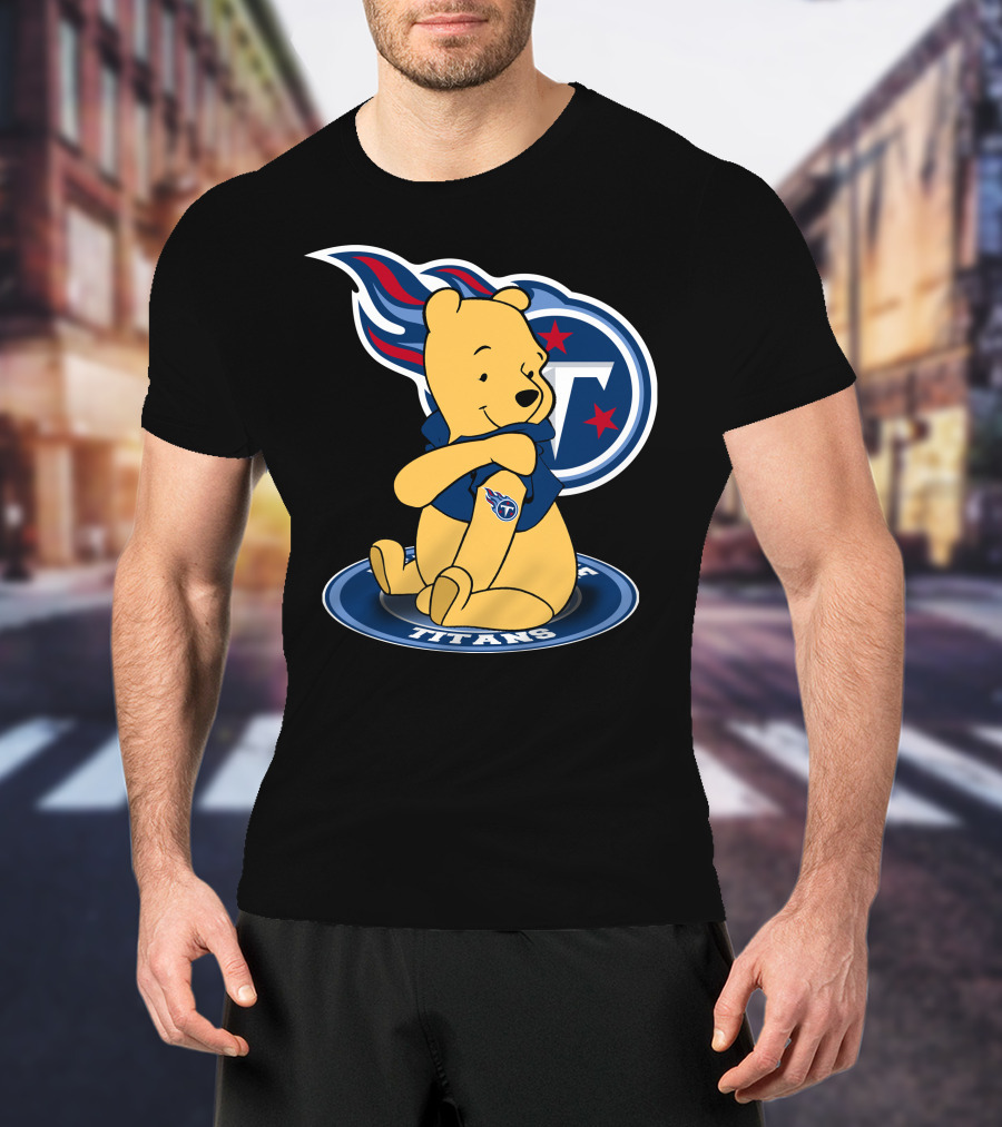 Tennessee Titans Pooh Bear Fan Crossover T-Shirt