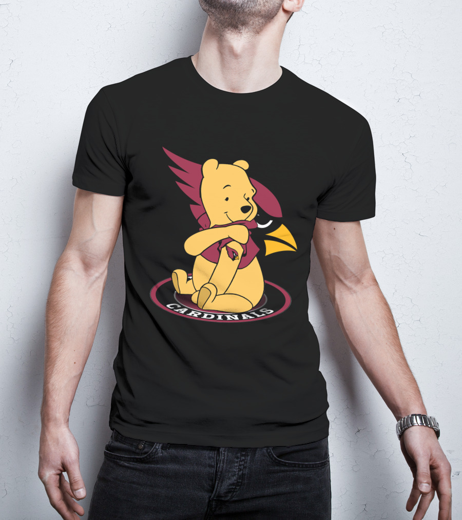 Pooh Cardinals Embracing Iconic Bird T-Shirt